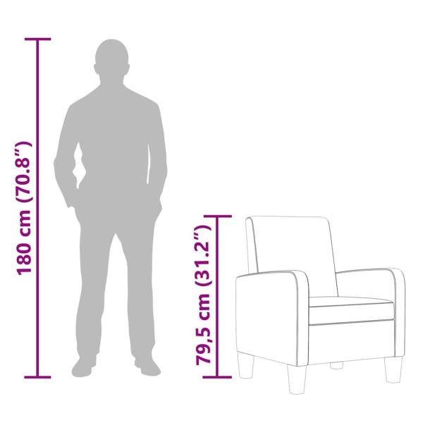 Sessel Schwarz Kunstleder