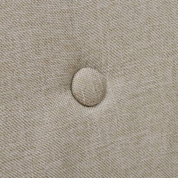 Esszimmerstühle 2 Stk. Beige Stoff und Massivholz Eiche