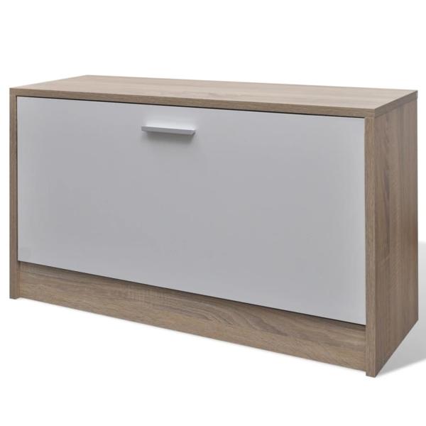 Garderoben Flur 3-in-1 Schuhschrank Schuhkipper Spiegel
