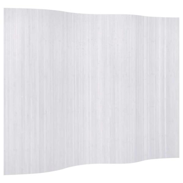 Raumteiler Bambus Weiß 250×165 cm  