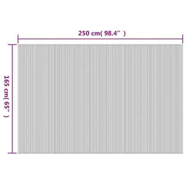 Raumteiler Bambus Weiß 250×165 cm  