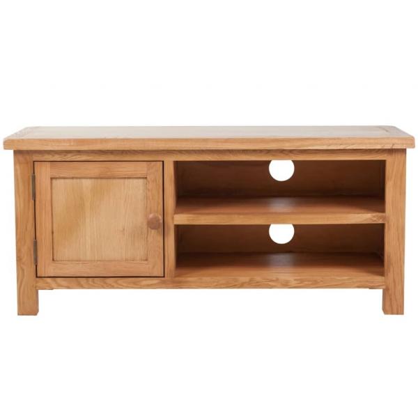 TV-Schrank 103x36x46 cm Massivholz Eiche