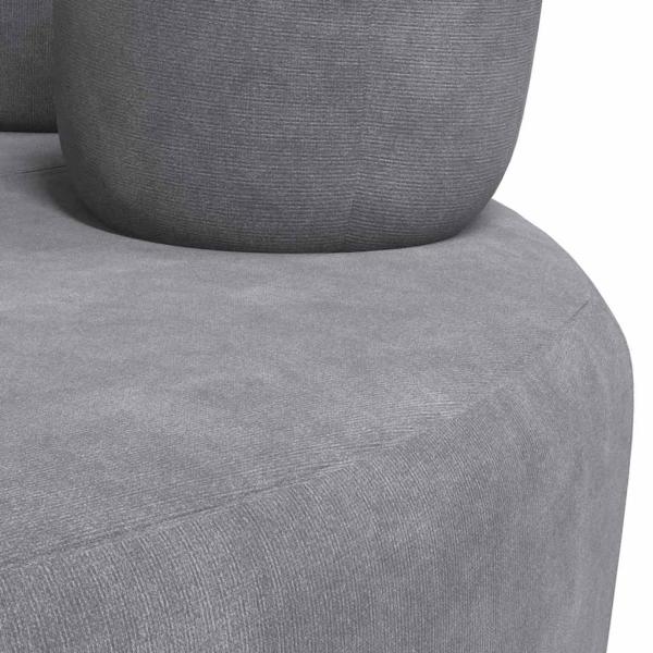 Stuhl in Handform Grau Samt