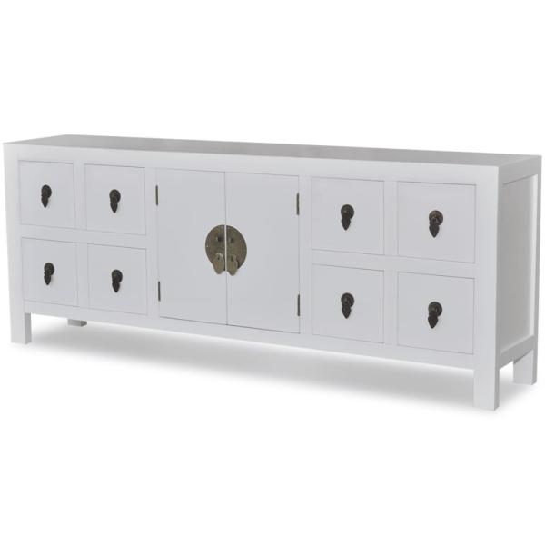 ARDEBO.de - Holz-Sideboard Asiatisches Design 8 Schubladen 2 Türen