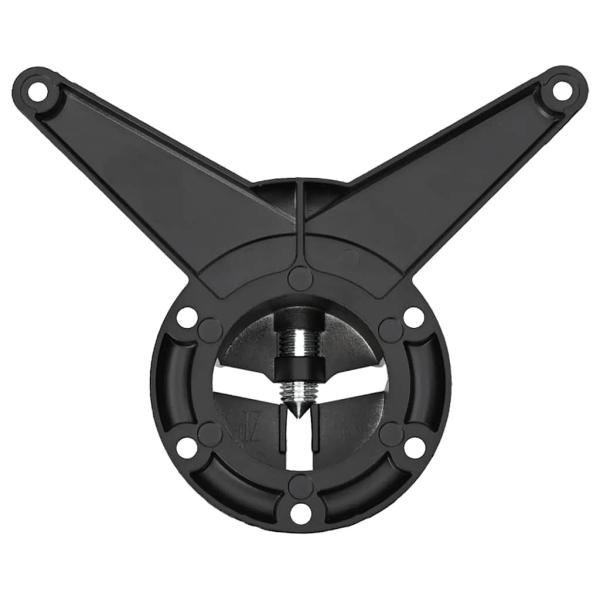 4x höhenverstellbares Tischbein Schwarz 710 mm