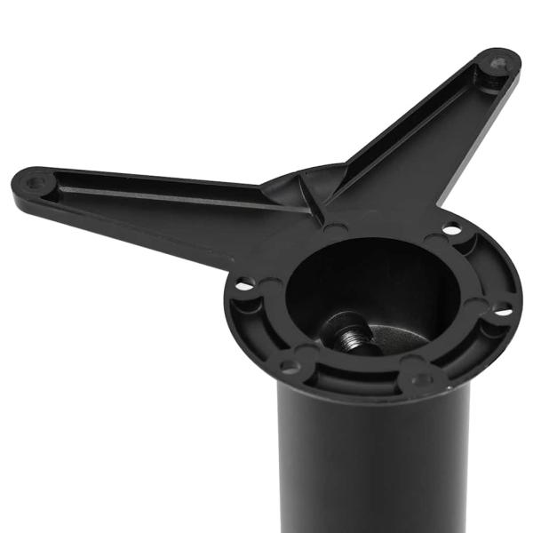 4 höhenverstellbare Tischbeine Schwarz 870 mm