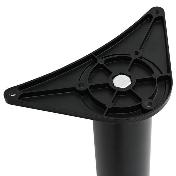 4x höhenverstellbares Tischbein Schwarz 1100 mm