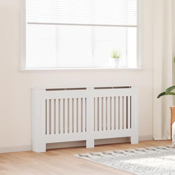 MDF Heizkörper-Abdeckung Heizkörperverkleidung 152 cm, weiß