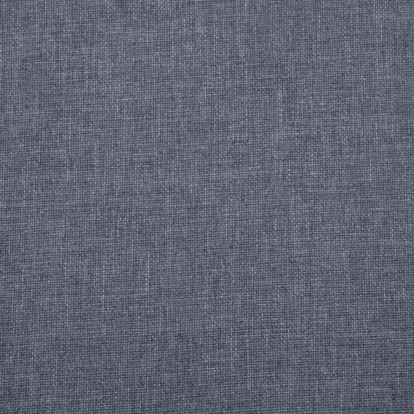Sofa 3-Sitzer Stoff Dunkelgrau 