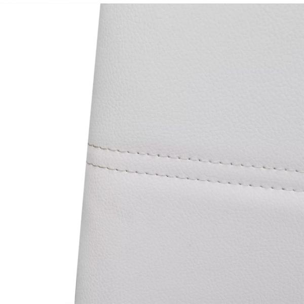 Freischwinger 4 Stk. Weiß Kunstleder