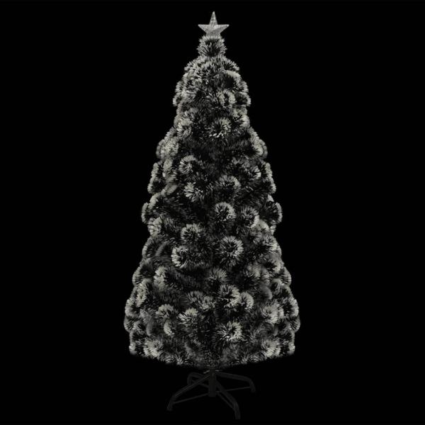 Vorbeleuchteter Weihnachtsbaum mit Ständer und LED 210 cm Glasfaser