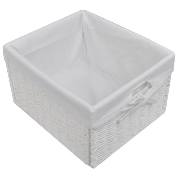 Kommode mit Körben Weiß