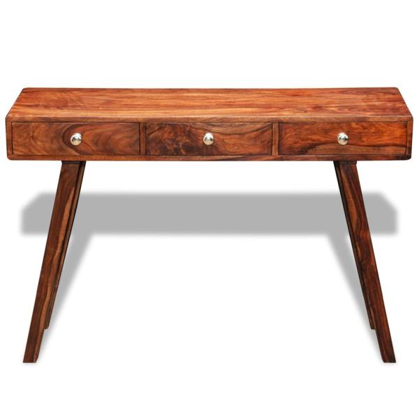 Konsolentisch mit 3 Schubladen 76 cm Massivholz Palisander 