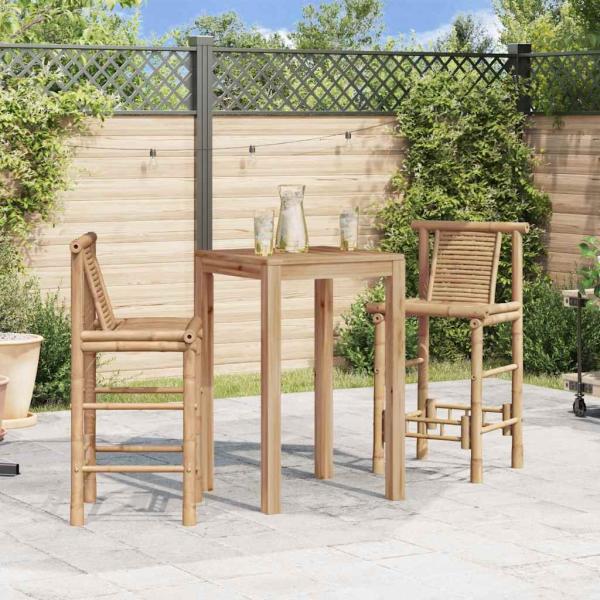 Barhocker 2 Stk. Bambus