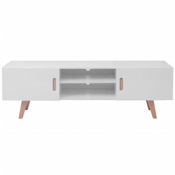 TV-Schrank MDF 150x35x48,5 cm Hochglanz-Weiß