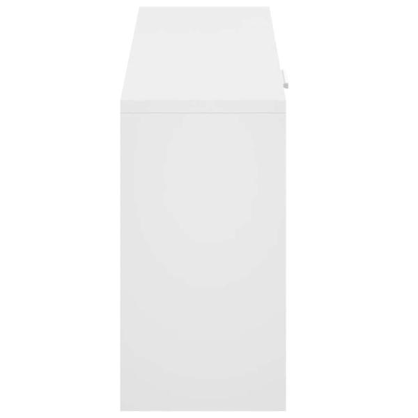 Schuhbank Weiß 80x24x45 cm