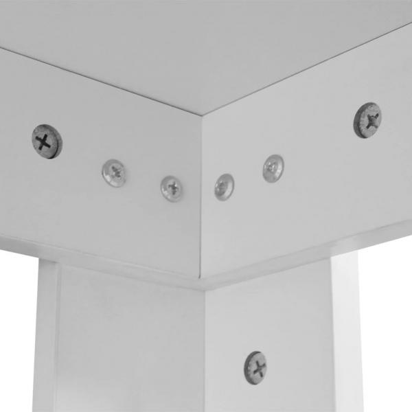 Schuhbank Weiß 80x24x45 cm