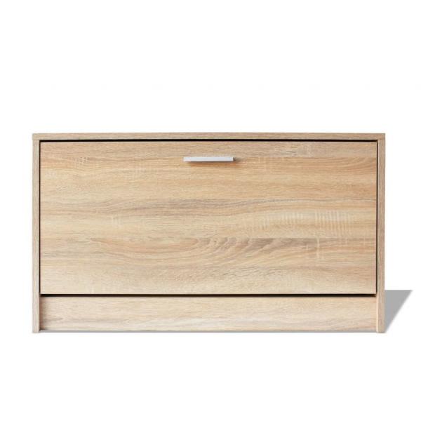 Schreibtisch mit Schublade und Schrank Eiche 100x40x73 cm