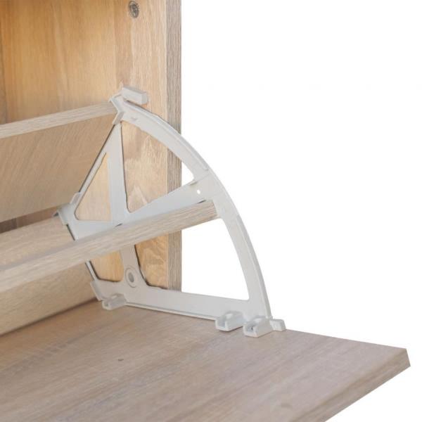 Schreibtisch mit Schublade und Schrank Eiche 100x40x73 cm