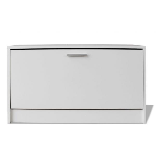 Schreibtisch mit Schublade und Schrank Weiß 100x40x73 cm
