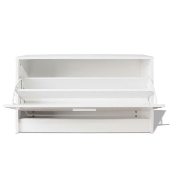 Schreibtisch mit Schublade und Schrank Weiß 100x40x73 cm