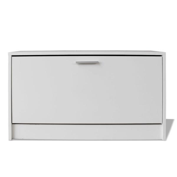Schreibtisch mit Schublade und Schrank Weiß 100x40x73 cm