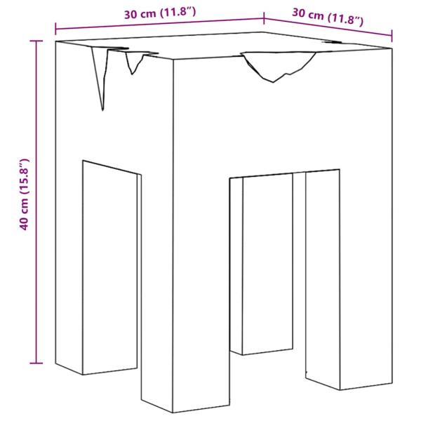 Hocker Massivholz Teak