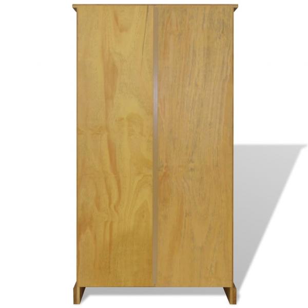 Bücherschrank 4 Fächer Mexiko-Stil Kiefernholz 81x29x150 cm