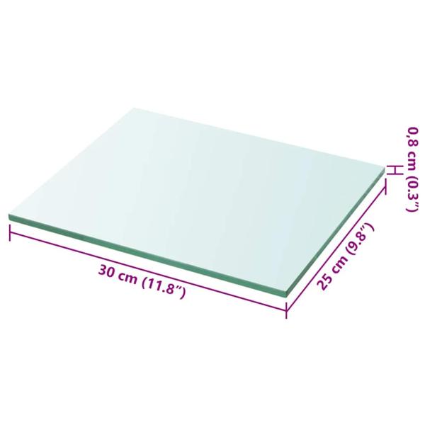 Regalboden Glas Transparent 30x25 cm