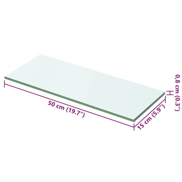 Regalboden Glas Transparent 50x15 cm