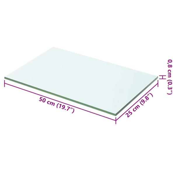 Regalboden Glas Transparent 50x25 cm