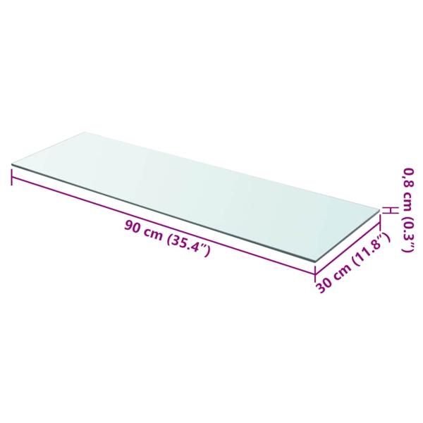 Regalboden Glas Transparent 90x30 cm