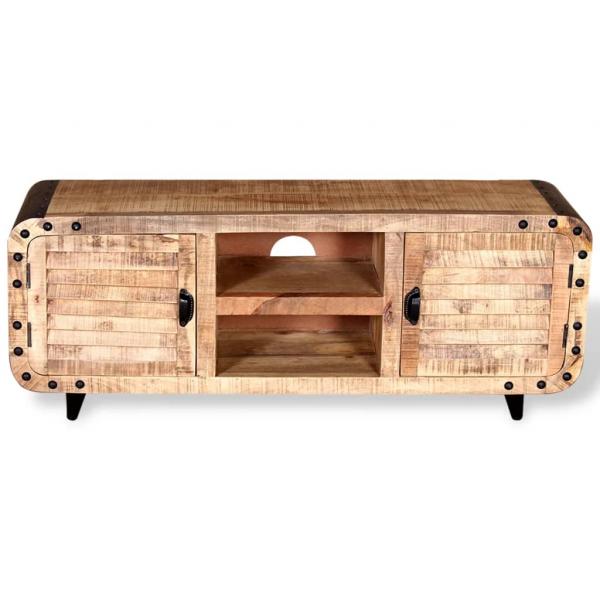 TV-Schrank Raues Mangoholz 120x30x50 cm