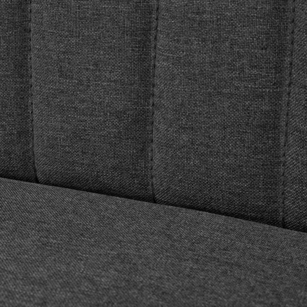 Sofa Stoff 117x55,5x77 cm Dunkelgrau   