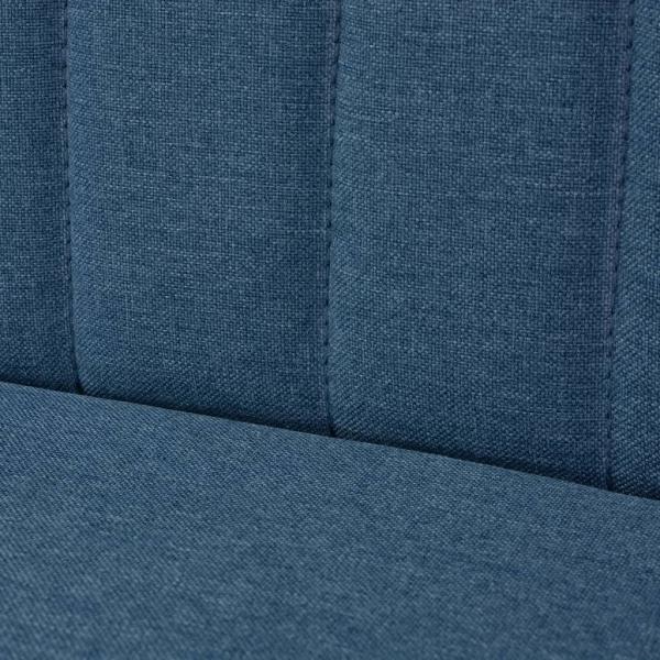 Sofa Stoff 117x55,5x77 cm Blau 