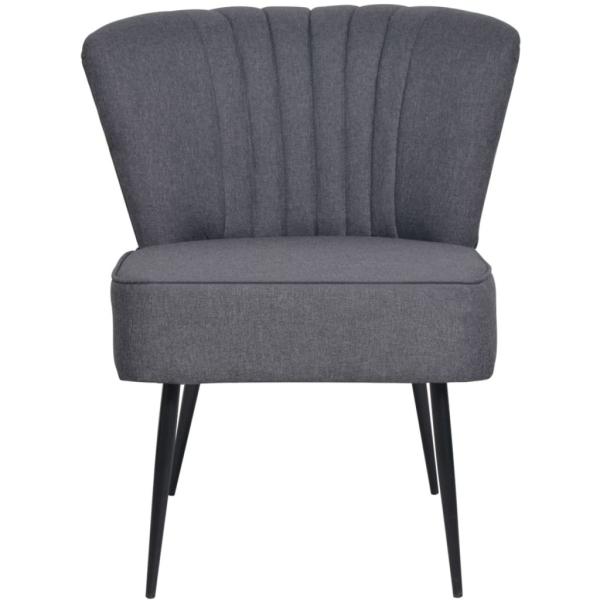 Cocktailsessel Dunkelgrau Stoff