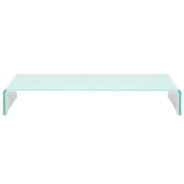 TV-Aufsatz/Monitorerhöhung Glas Grün 90x30x13 cm