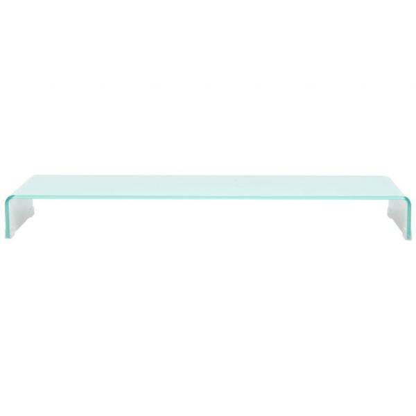 TV-Aufsatz/Monitorerhöhung Glas Grün 110x30x13 cm