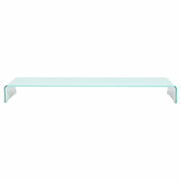 TV-Aufsatz/Monitorerhöhung Glas Grün 120x30x13 cm