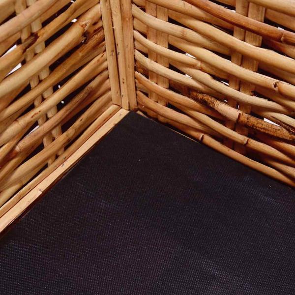 3-Sitzer-Sofa Natürliches Rattan  