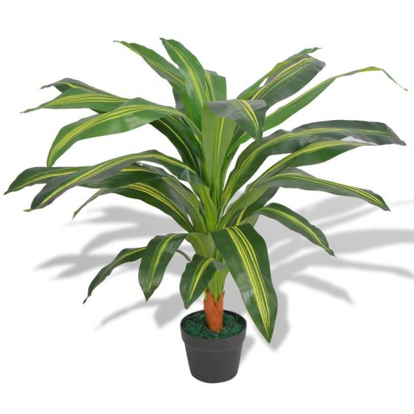ARDEBO.de - Künstlicher Drachenbaum mit Topf 90 cm Grün