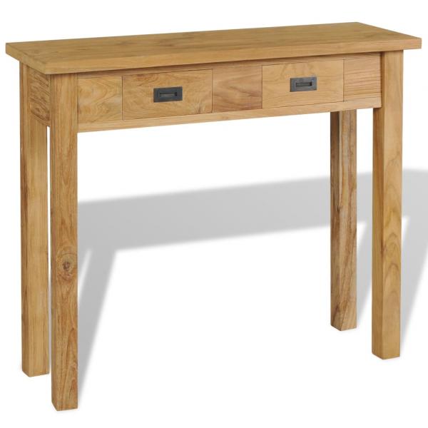 ARDEBO.de - Konsolentisch Massivholz Teak 90x30x80 cm