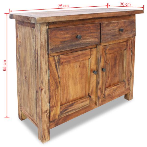 Sideboard Altholz Massiv 75x30x65 cm