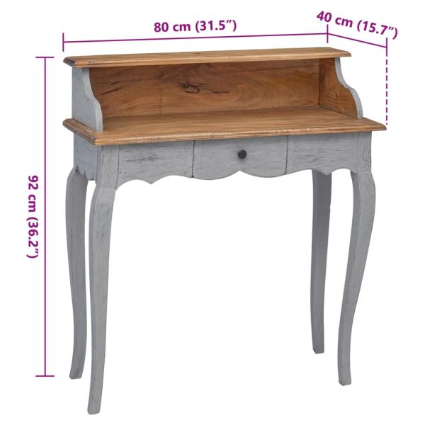 Schreibtisch Altholz Massiv 80 x 40 x 92 cm