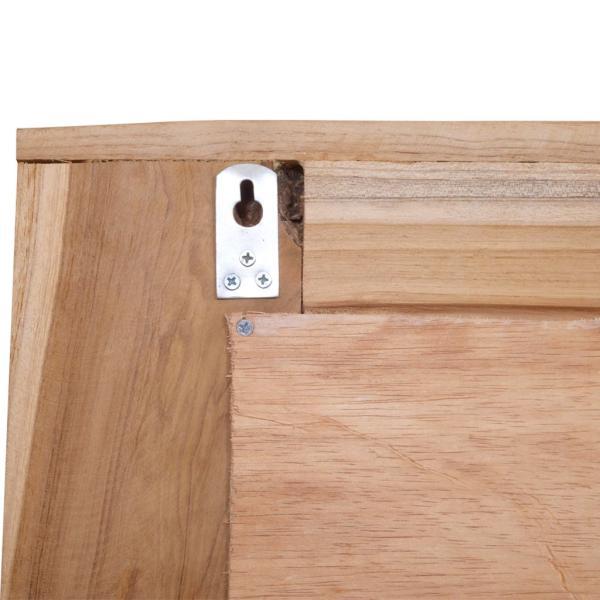 Dekorativer Spiegel Teak 60 x 60 cm Quadratisch