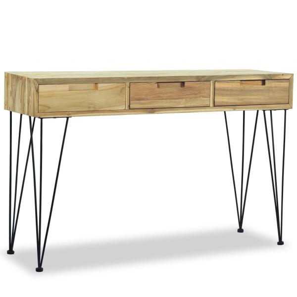 ARDEBO.de - Konsolentisch 120 x 35 x 76 cm Teak Massiv