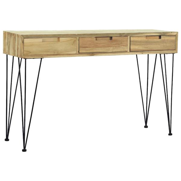 Konsolentisch 120 x 35 x 76 cm Teak Massiv