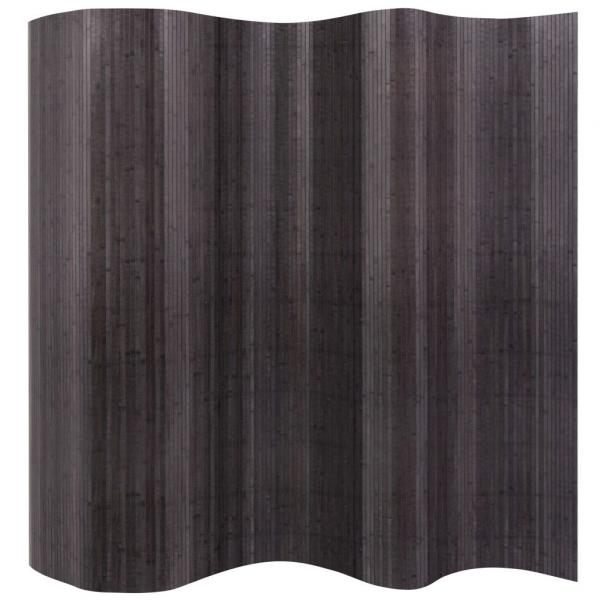 ARDEBO.de - Raumteiler Bambus Grau 250x165 cm