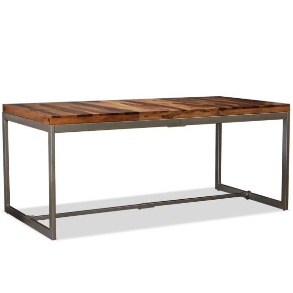 Esstisch Massivholz und Stahl 180 cm