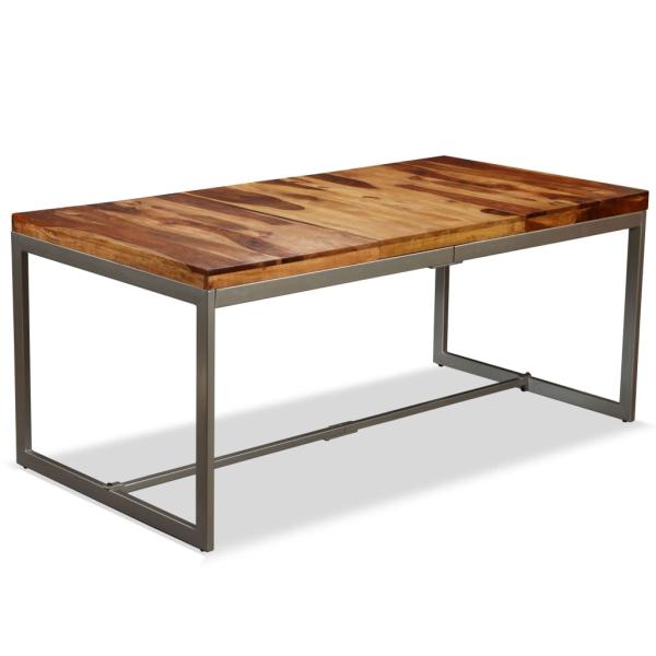 Esstisch Massivholz und Stahl 180 cm
